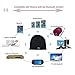 ZenNutt Bluetooth Beanie Hat Unisex Black Knit Cap Wireless Musical Running Headphones Hat with 2 Speakers & Mic Unique Tech Christmas Gifts for Men Women Teen Boys Girls