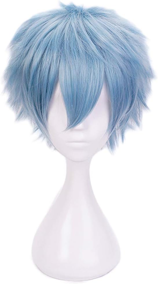 MUZIWIG Anime Cosplay Wig for Tomura Shigaraki My Hero Academia Synthetic Hair with Free Wig Cap Halloween Party Costume Accessories