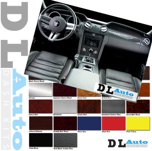 DL Auto Dash Kit GMC Sierra WT 2007 2008 2009 - Full Kit W/ Front Bucket Seats W/ Chrome Inserts - Black
