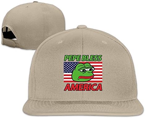 Pepe Bless America Frog Head Flag Adjustable Baseball Cap Hat