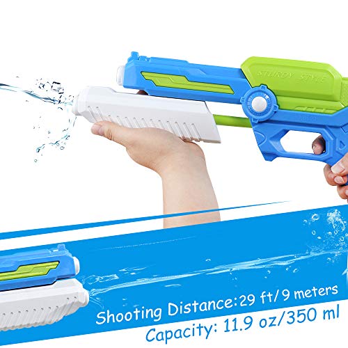 NextX Water Gun Super Soaker, High Capacity Squirt Guns for Kids Adult, Water Pistol for Swimming Pool Beach Sand Water Fighting Toy (2 Pack)