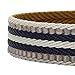Blueberry Pet Safety Dog Collar with Dual D-Rings | 3M Reflective Multi-Colored Adjustable Collar in Olive and Blue-Gray | Soft Nylon Dog Collar for Active Medium Dogs