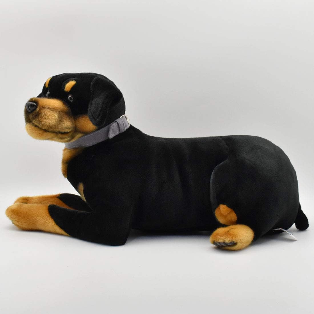 Super Saturday Plush Soft Toy Lying Rottweiler Pup By Hansa 54cm 3998