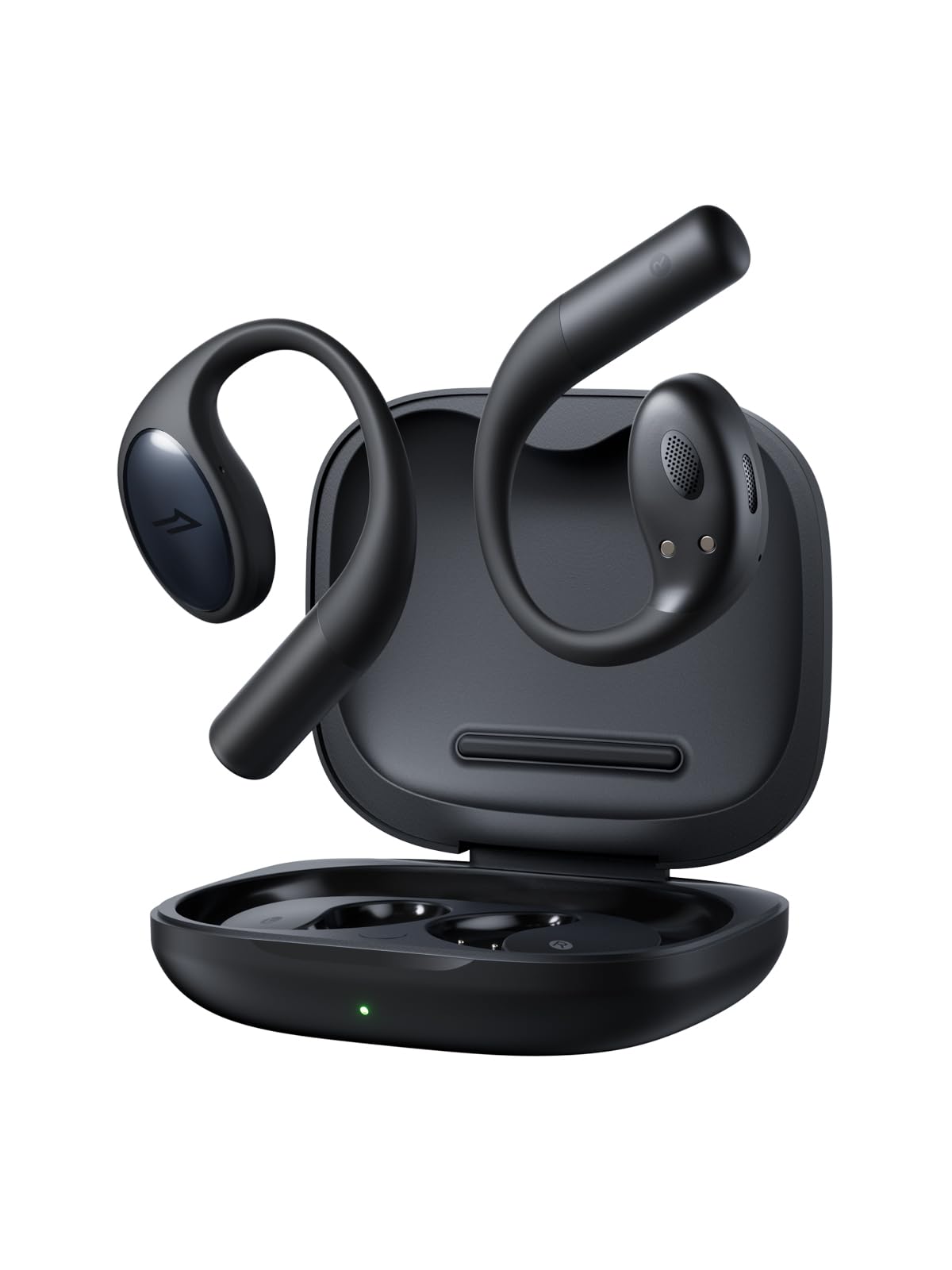 1MORE S51 Open Ear Headphones, Ultra-Lightweight Design, Secure Fit, Open Ear Earbuds Wireless Bluetooth, 40H Playtime, Bass More+ Technology, IPX5 Waterproof, Clear Calls, Game Mode