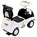 Costzon Kids Ride On Push Car, 3 in 1 Sliding Car Pushing Cart, Toddlers Ride On Toy w/Working Horn & Music (Black&White)