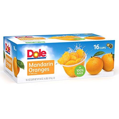 Dole Mandarin Oranges Fruit Cup, 164 Oz. Cups (2 Pack) by Dole