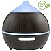 Essential Oil Diffuser, Soft Digits 250ml Wood Grain Ultrasonic Aroma Diffuser, Cool Mist Humidifier with Waterless Auto Off, 7 Color LED, Mist Mode Control for Spa, Nursing, Yoga, etc.
