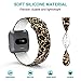 Humenn Bands Compatible with Fitbit Versa,Soft Silicone Fadeless Pattern Printed Wristband Versa Smart Fitness Watch, Women Men