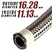 Vincos 20Ft 8AN AN8 Stainless Steel Braided Oil Gas Fuel Line Hose + 10pcs 8AN Hose Fitting Kit Blue+Red