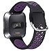 XIMU Sport Bands Compatible with Fitbit Versa/Versa 2 / Versa Lite, Soft Silicone Waterproof Breathable Sport Watch Strap Replacement Wristband Accessories Women Man for Versa Smart Watch