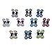 Alfie Pet by Petoga Couture - Dasie Rhinestone Flower Hair Clip 20-Piece Set for Dogs, Cats and Small Animals