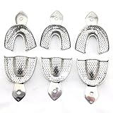 New Impression Trays Perforated Stainless Steel 1 box/6pcs