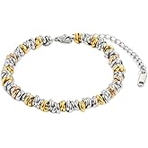 Waterproof Gold Bracelet | Mixed Metal Bracelet | Women's Link Bracelets | Tarnish Free Gold Jewelry | 18K PVD Gold Plated | Accessories for Women | Bracelets for Women Trendy