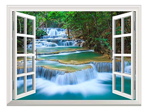Peel and Stick Wallpaper Collage Removable Large Wall Mural Creative Wall Decal ( Cascading Waterfall)