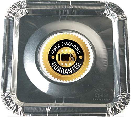 45PACK Aluminum Foil Square Stove Burner Covers Range Protectors Bib Liners Disposable Gas Burner Bibs Gas Top Liner Stove Easy Clean - (8.5" Square) from Spare - Thumbnail 7