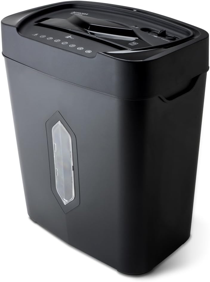 Aurora AU1220XA 12 Sheet Crosscut Paper and Credit Card Shredder with 5.2 gal Wastebasket: Electronics