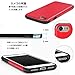 TENDLIN iPhone 7 Case Leather Back Flexible TPU Silicone Hybrid Soft Slim Case for iPhone 7 (Red)