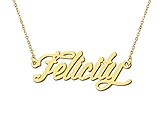 Aoloshow Felicity Woman Pendant Name Necklace 18k