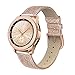 SWEES Leather Band Compatible Galaxy Watch 42mm, 20mm Genuine Leather Bling Glitter Bands Replacement Wristband for Samsung Galaxy Smartwatch 42mm Women Girls & Gear S2 Classic & Gear Sport, Rose Gold