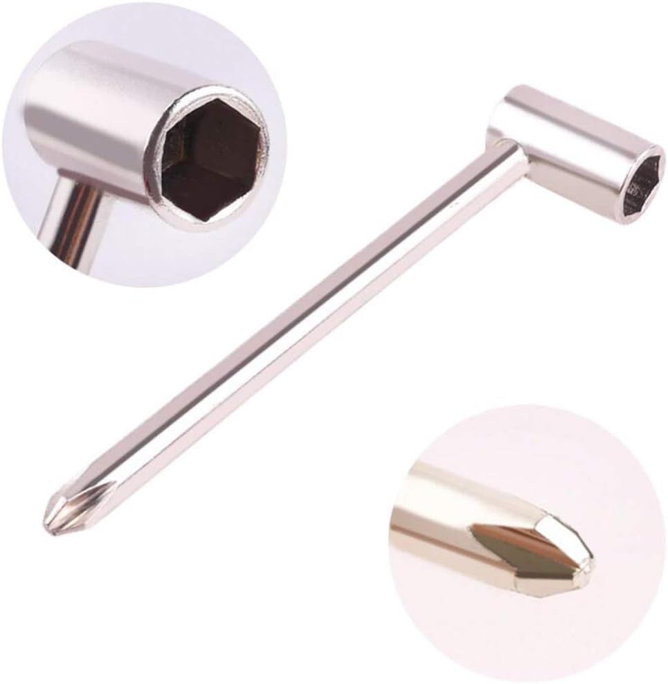 Truss Rod Wrench 7mm with Cross Screwdriver for Taylor Guitar (Silver) - Image 3