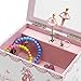 JewelKeeper Ballerina Musical Jewelry Box for Girls, Ballet Slipper and Pink Ribbon Design, Swan Lake Tune