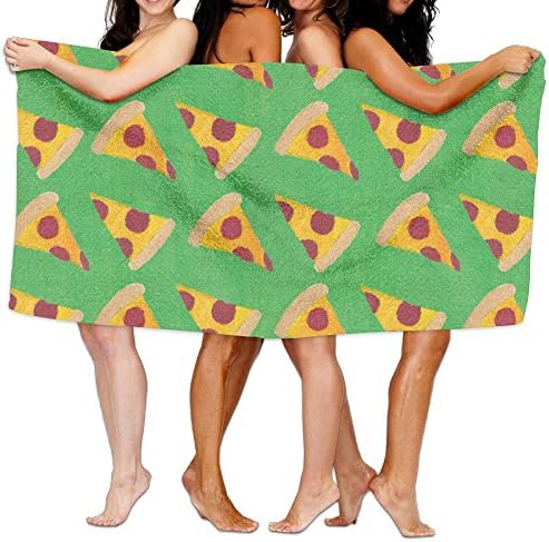 Cartoon Pizza Adult Soft Microfiber Printed Beach Towel For Swimming,surf,Gym,spa 80cm130cm
