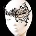YAZILIND Lady Lolita Gothic Lace Black Lace Mask One Eye Masquerade Party Fancy Dress