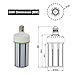 80W LED Corn Light Bulb, Large Mogul Base E39 LED Bulbs, 10800 Lumens (400W-600W Equivalent), 5000K Daylight, AC100-277V, JESLED Metal Halide Replacement for Outdoor Indoor Area Lighting HID/CFL/HPS