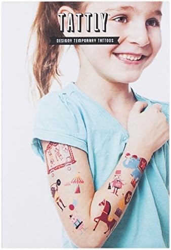 Tattly Temporary Tattoos Circus Set, 1 Ounce by Tattly Temporary Tattoos
