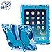 Ipad 2/3/4 Case, Kidspr Ipad CaseNewHot Super Protect [Shockproof] [Rainproof] [Sandproof] with Built-in Screen Protector for Apple Ipad 2/3/4 (Navy /Blue)