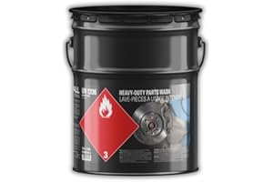 Heavy Duty Parts Wash Solvent Cleaner for Metal Automotive & Industrial Parts, For Use in Immersion Parts Washer Systems, 5-G