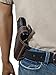 New Barsony Brown Leather Concealment Pancake Holster for Compact 9mm 40 45 Pistols