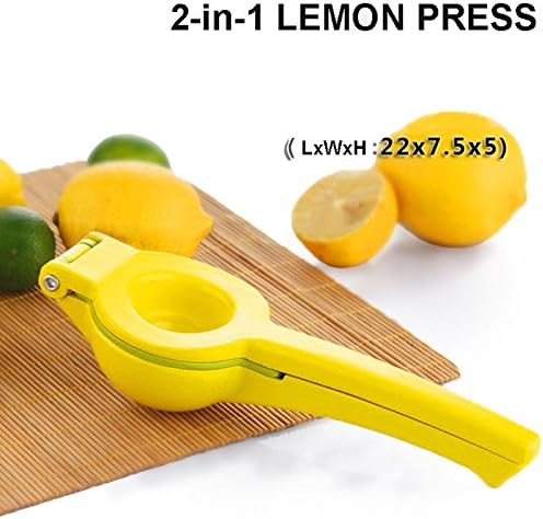 CDRAI Manual Citrus Juicer - Top Rated Premium Quality Metal Lemon Lime Squeezer 2in1