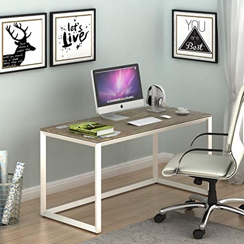 SHW 48" TriangleLeg Home Office Computer Desk, Oak Beachfront Decor
