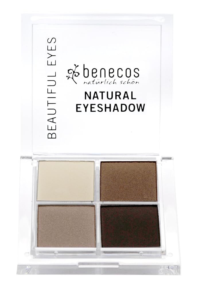 Benecos - Natural Cosmetics - Quattro Eyeshadow Palette - Vegan - Coffee and Cream