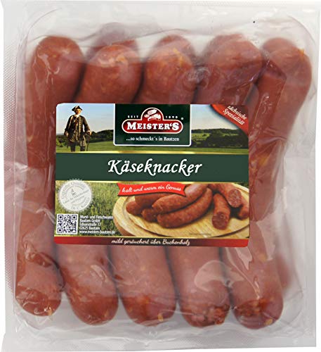 Kse-Knacker-Ksewurst-nach-Debrecziner-Art-Krainer-Snackwurst-Mettwurst-geruchert-mit-Emmentaler-10-x-100g
