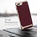 Spigen Neo Hybrid Designed for iPhone 8 Plus Case (2017) / Designed for iPhone 7 Plus Case (2016) - Champagne Gold & Burgundy