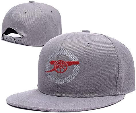 XINMEN Arsenal FC Soccer Logo Adjustable Snapback Embroidery Hats Caps - Grey