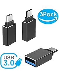 Hhusali USB-C Adapter Type-C to USB 3.0 Adapter (3-Pack)