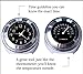Misika Motorcycle Handlebar Clock Thermometer Waterproof Dial Noctilucent 7/8 and 1 Handlebar Mount for Yamaha Kawasaki Honda Suzuki Harley