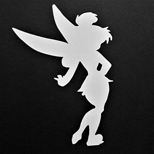 Tinkerbell Peter Pan Animated Fantasy Fairy Vinyl Decal Sticker|WHITE|Cars Trucks Vans SUV Laptops Wall Art|5.5