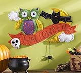 Bucilla Felt Applique Wall Hanging Kit, 19.5 by 15-Inch, 86691 Halloween Owl