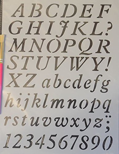 Wall Stencil with Stencil Brush No14