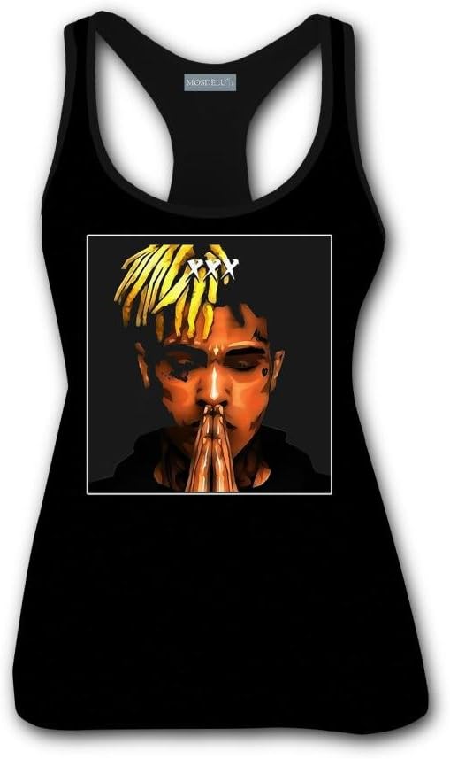 enrgbnhzad 321 Women 3D Revenge Xxxtentacion Kill Printed Sleeveless Vest Tank Tops T-Shirt