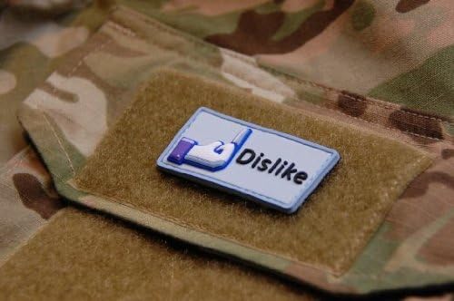 KM Outfitters® Tactical Velcro Patches - 120+ Patches (PVC Facebook Dislike Patch)