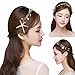 1Pcs Gorgeous Handmade Starfish Hairband Women Mermaid Headband Gold Crystal Beads Pearl Hair Jewelry Crown Bridal Wedding Hair Accessories