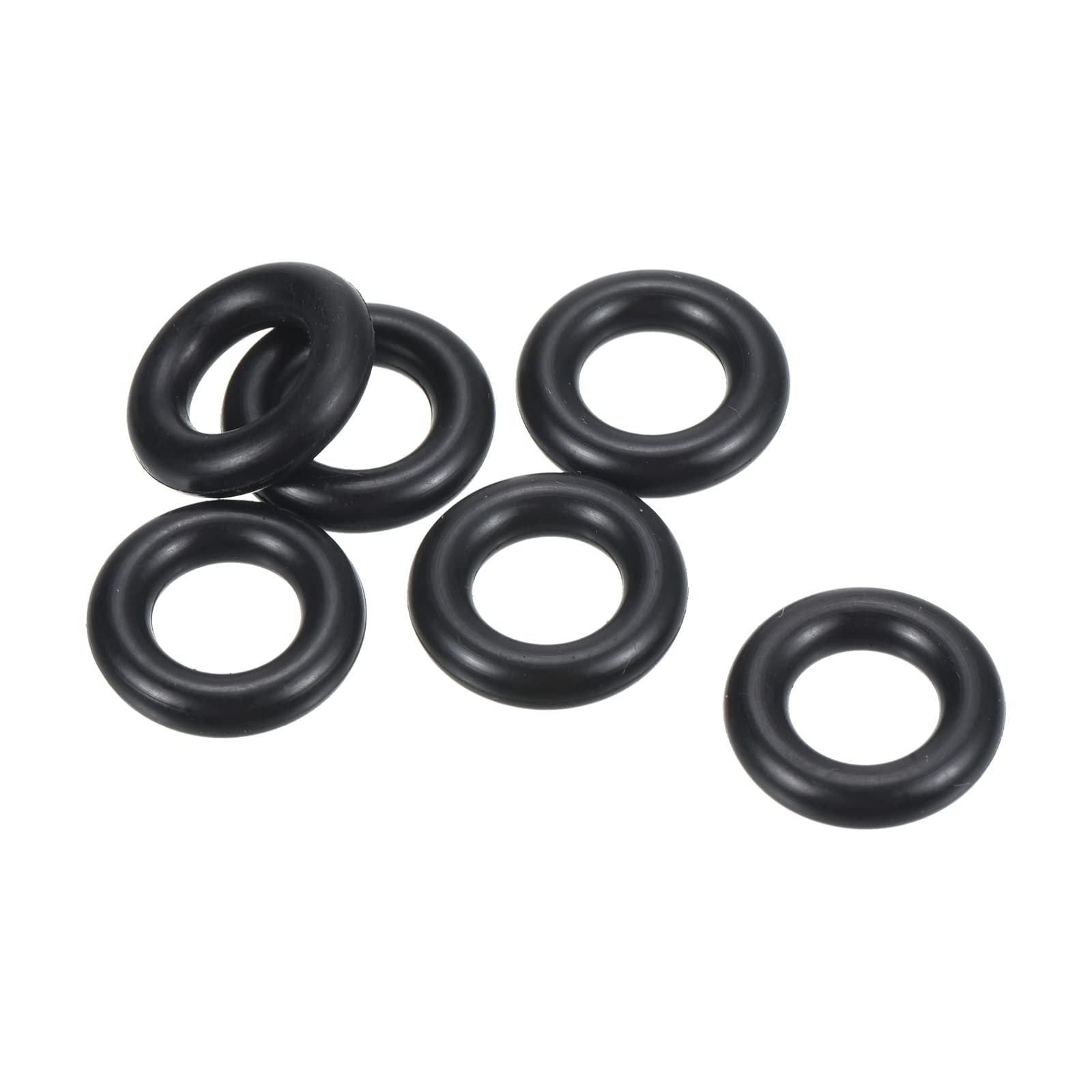 PATIKIL Nitrile Rubber O-Rings 17mm OD 7mm ID 5mm Width, 25 Pcs Metric Sealing Gasket for Faucet Plumbing Automotive Repair, Black