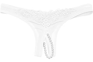 BORNIU Lingerie for Women Lace G-String Thongs Low Waist See Through Panties Comfortable Sexy Underwear for Sex Naughty Play A3