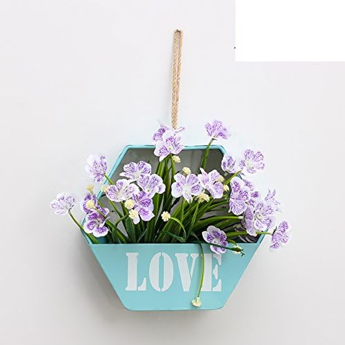 Creative wall decoration pendant hanging flower pots simulation restaurant background wall plant-R