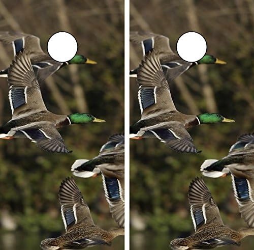 C224 Duck Hunting Cornhole WRAP Wraps Laminated Board Boards Decal Set Decals Vinyl Sticker Stickers Bean Bag Game Vinyl Graphic Tint Image